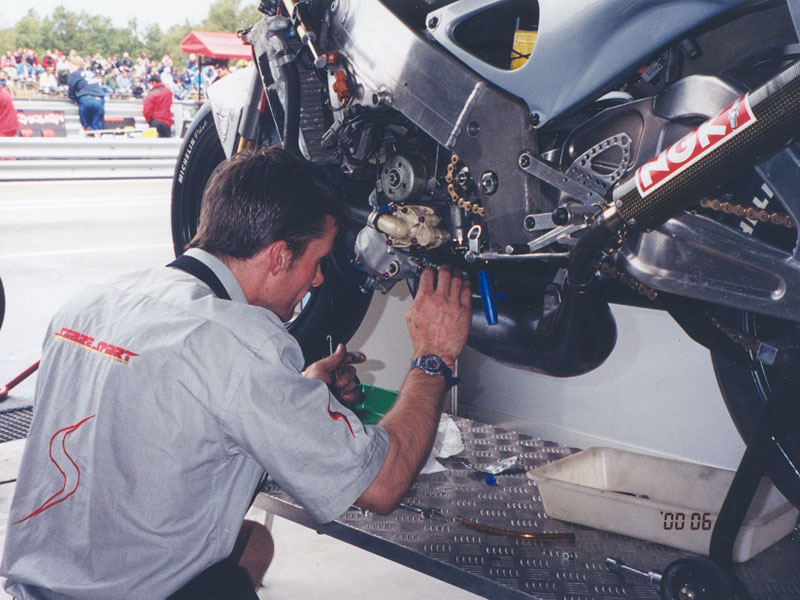 One of the teams Honda NSR500 V Twins